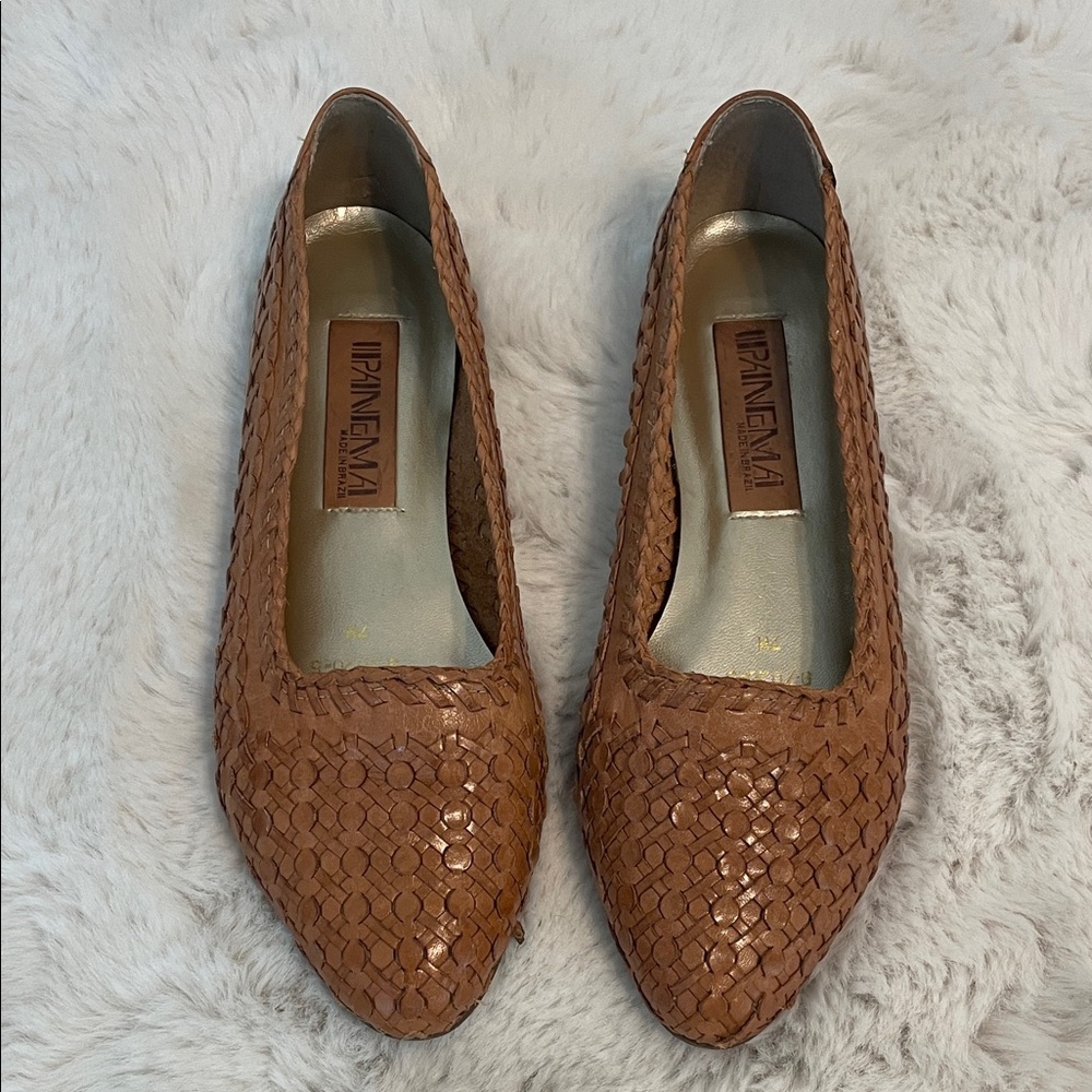 Vintage Ipanema Brazil Leather
Woven Loafer Slip On Shoe